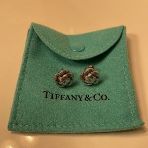 Tiffany & Co. Sterling Silver knot earrings